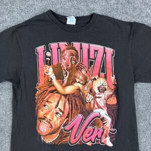 Delta T-Shirt Mens Size M Black Lil Uzi Vert Graphic Rap Tee Short Sleeve Music